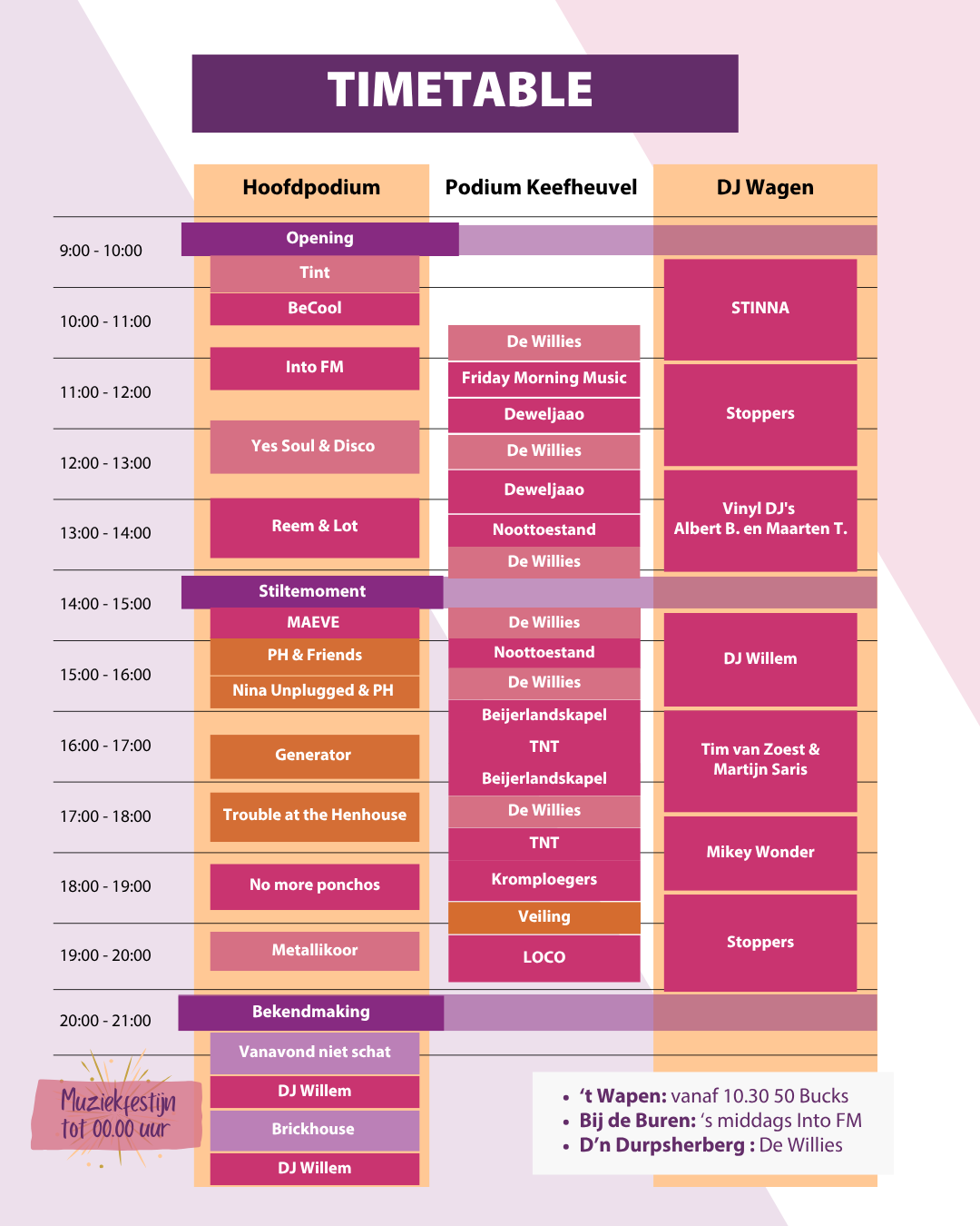 Timetable